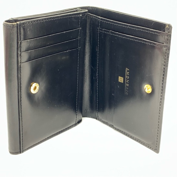 GIVENCHY Bi-fold Calfskin Black Leather Wallet - Picture 5 of 11